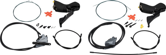 Shimano Set de Freins à Disque av+arr 105 BR-R7070 + ST-R7020 - spark silver/Ensemble/gauche/droite (spécifique)