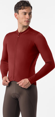 Castelli Espresso Thermal 2 L/S Trikot - garnet | S