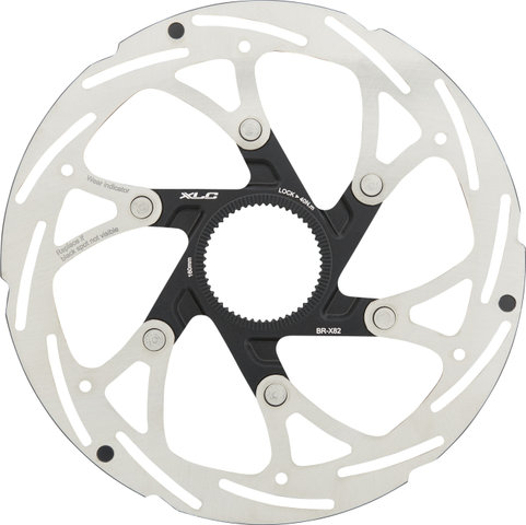 XLC BR-X82 Center Lock Brake Rotor - silver-black/160 mm