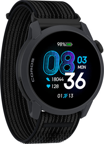 Coros Pace 4 mit Nylon-Armband Multisport-Smartwatch - black