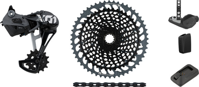SRAM Kit de Mise à Niveau X01 Eagle AXS 1x12 vitesses avec Cassette - black - XX1 black/SRAM XD/14 dents/SRAM XD/aucun/10-52/aucun/sans