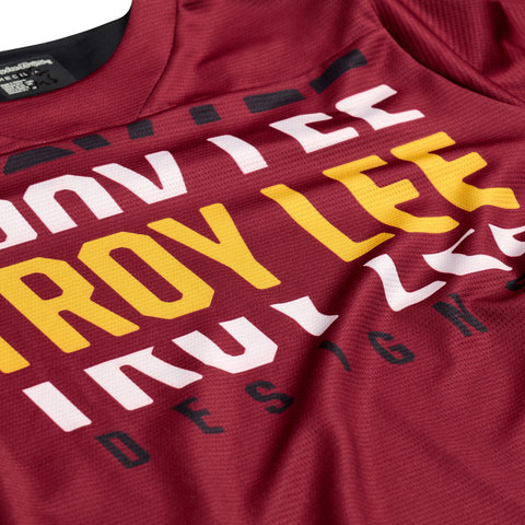Troy Lee Designs Maillot Ruckus 3/4 - spun oxblood/M
