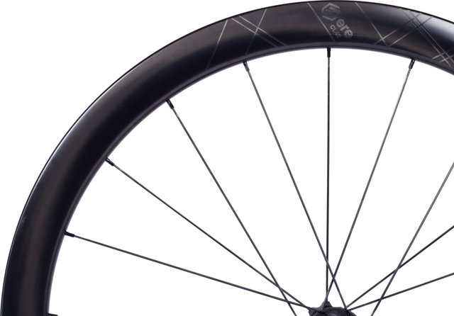 ERE Research Genus II CL45 Carbon Disc Center Lock 28" Laufradsatz - black-black/142 mm/100 mm/Shimano Road/Non Boost/Non Boost/28"