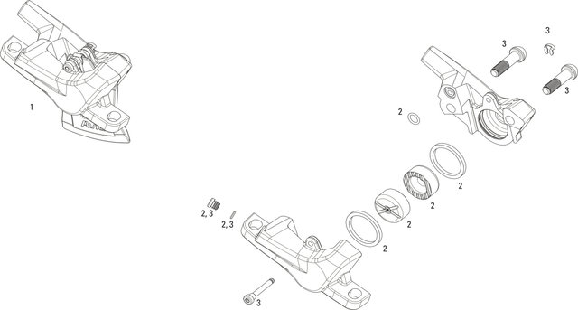 SRAM Level Brake Caliper Spare Parts - 2