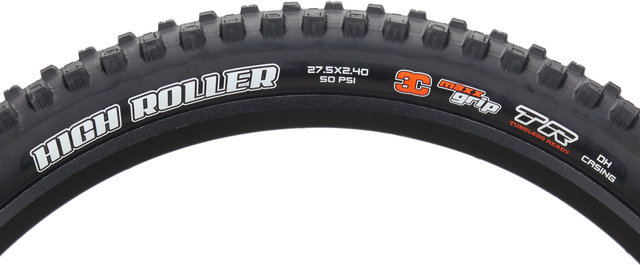 Maxxis Neumático plegable HighRoller III 3C MaxxGrip DH WT TR 27,5" - negro/2.4 /27.5 /61-584/61 