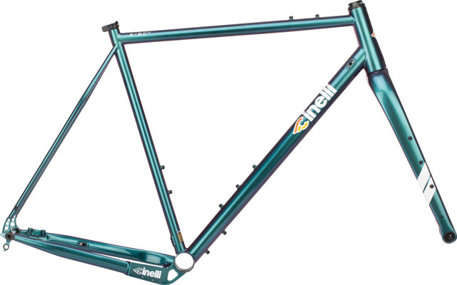 Cinelli Nemo TIG Gravel II Rigid Fork Frame Set - green pink | 47 mm | XXL | 1 1/8" - 1,5" tapered