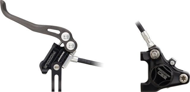 Trickstuff Set de freins à disque Piccola Carbon avant + arrière Flatmount - noir-argenté/Ensemble/gauche/droite (spécifique)