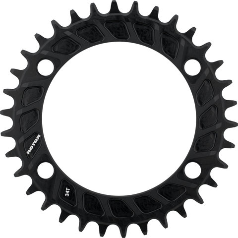Rotor Plato MTB 1X, 4 brazos, noQ, círculo de agujeros 110 mm, Spider Mount - negro | 34 