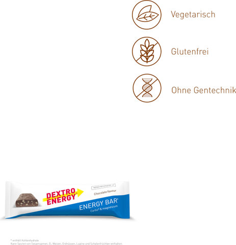 Dextro Energy Energy Bar Energierigel - 24 Stück - chocolate | chocolate