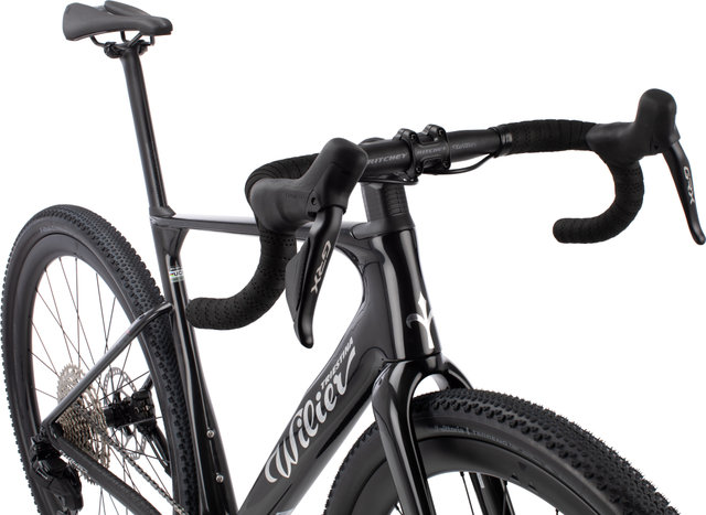 Wilier Rave SLR ID2 GRX Di2 1x12-fach Carbon Graff Allroad Gravelbike - glitch black | 170,0 mm | M | 28"