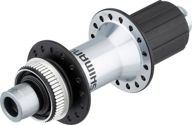 Shimano Buje RT FH-RS770 Disc Center Lock para ejes pasantes de 12 mm - negro-plata/12 x 142 mm / 32 agujeros / Shimano