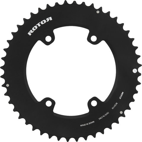 Rotor Plateau Shimano GRX, 4 bras, noQ, BCD 110/80 mm - noir/48 