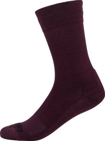 GripGrab Calcetines de invierno Winter Merino High Cut - dark red/41 - 44
