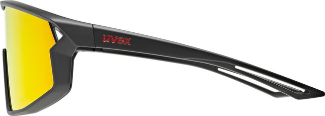 uvex Gafas para niños Skyryse Jr. - black mate/mirror red