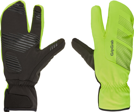 GripGrab Gants Ride Windproof Deep Winter Lobster - yellow hi-vis/M