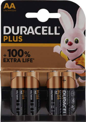 Duracell Alkalibatterie AA LR6 Plus - 4 Stück - universal