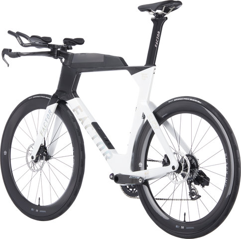 Factor Slick 2.0 Force PM Triathlon Bicycle - shadow white/43 mm/XL/28"