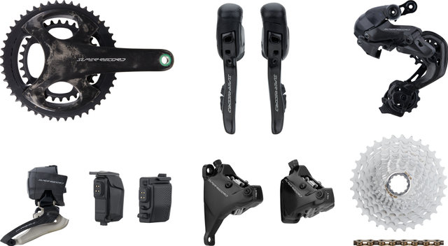 Campagnolo Super Record Wireless Groupset 2x12-spd 32-48 160/140 - carbon/11-32/Campagnolo/Campagnolo/170,0 mm/Braze-on/without
