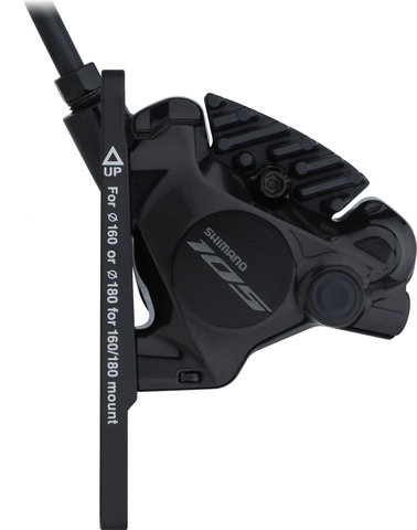 Shimano Frein à Disque 105 BR-R7170 + Di2 ST-R7170 - noir/Roue avant/Gauche (spécifique au côté)