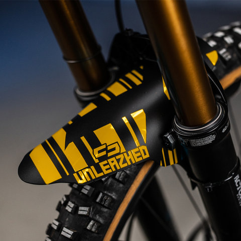 Unleazhed Mudguard M01 Logo Skin Schutzblech - orange