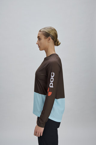 POC Maillot Femme Motion Air LS - bronzite brown-lazurite blue | L