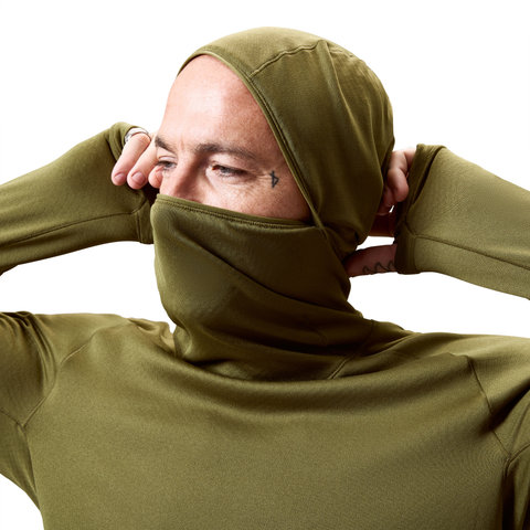 Endura AllTrack Roam Scuba Fleece Hoodie - moss green | XXL