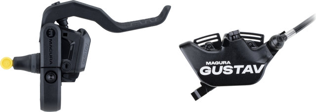 Magura Freno de disco Gustav Elite - negro-antracita | Ruada trasera o delantera | Flip-Flop (no específico de lado)