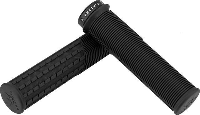 Peaty's Monarch Grips Mushroom Lock-On Handlebar Grips - black/thin