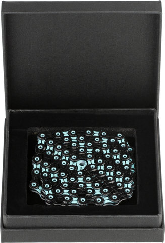 KMC DLC11 Kette 11-fach - black-celeste/116