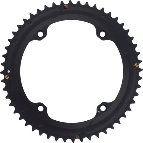 Campagnolo Plato Super Record, 12 vel., 4 brazos, círculo de agujeros de 145 mm - negro/52 