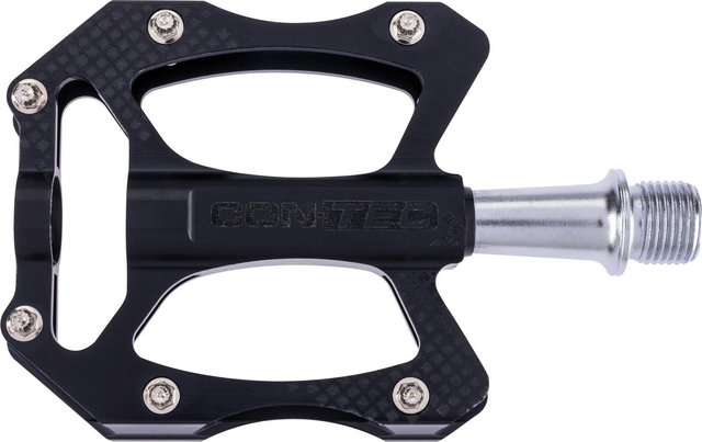 CONTEC Blade Plattformpedale - schwarz-silber | 100 mm | 70 mm