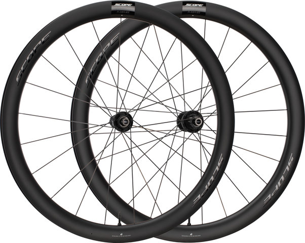 Scope Cycling R4 Disc Centre-Lock 28'' Wheelset - black | Shimano Road | 142 mm | 100 mm | 28"
