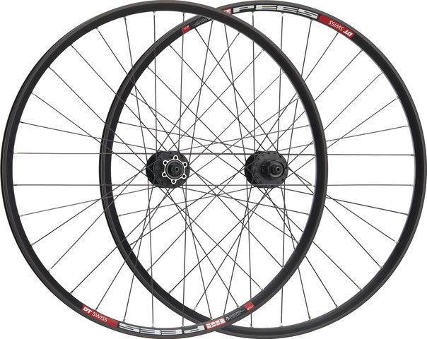 bc basic Mountain Alivio Disc 6-Loch DT Swiss 533D 29" Laufradsatz - schwarz | 29" Satz (VR 9x100 + HR 10x135) Shimano