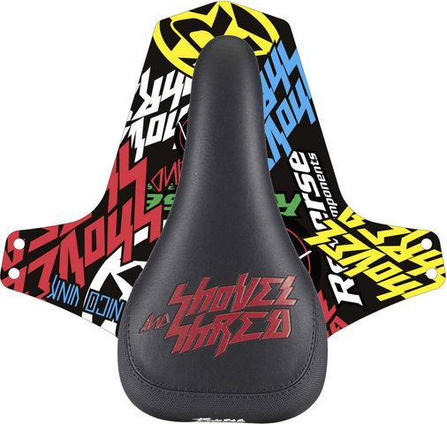 REVERSE Components Nico Vink Shovel & Shred Saddle - black-red/235 mm/127 mm