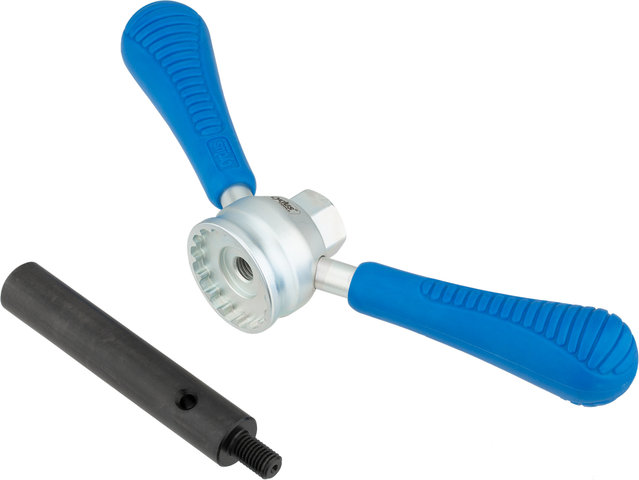 Cyclus Tools Professional Bottom Bracket Tool for Shimano Hollowtech II - blue-silver