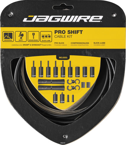 Jagwire Set de Câbles de Vitesses 2X Pro - stealth black