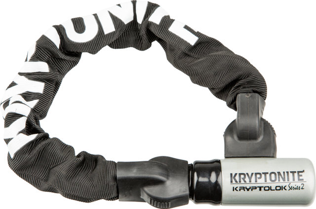 Kryptonite KryptoLok® 2 Integrated Chain bike lock - black-grey-white/55 cm