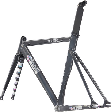 Cinelli Kit cadre Vigorelli Track - rainbow/1 1/8" - 1,5" tapered/S/Blocage Rapide 5 mm/45 