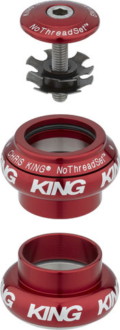 Chris King NoThreadSet EC30/25,4 - EC30/26 Steuersatz - red/1"/EC30/25,4 - EC30/26