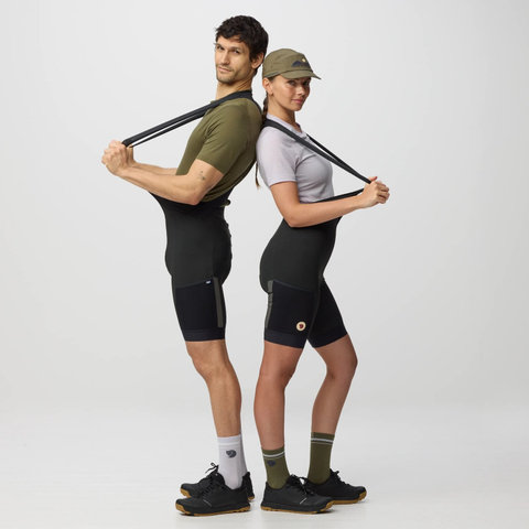 Fjällräven Hoja Bib Shorts Damen Trägerhose - black | L