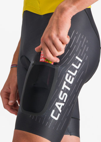 Castelli Traje de contrarreloj Unlimited Speed - mango mojito black ivory | M