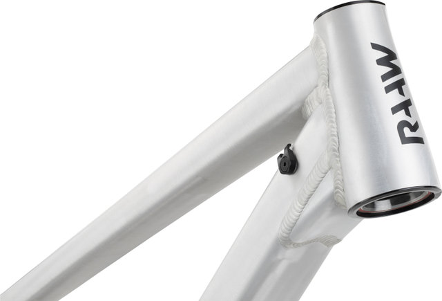 RAAW Mountain Bikes Jibb 29" Rahmenkit Fox Float X2 Factory mit Essentials Kit - raw matt | 135 mm | M | 12 mm Steckachse