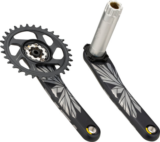 SRAM Juego de bielas X01 Eagle DUB DM 12 velocidades Carbon - lunar-polar/175,0 mm