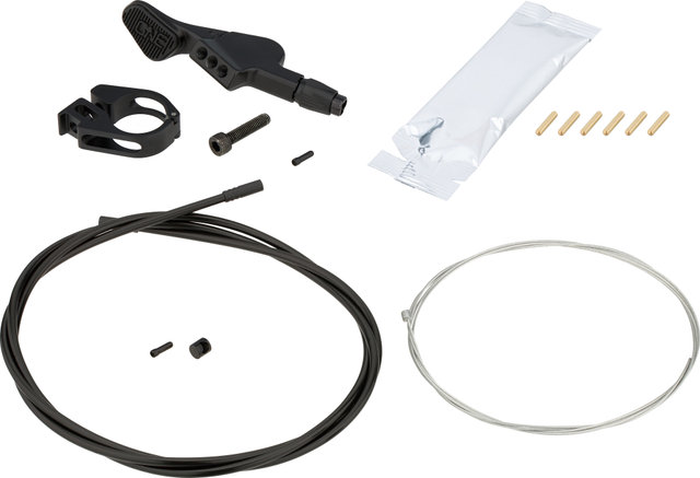 OneUp Components Dropper Post V2 210 mm Seatpost w/ V3 Remote Lever Clamp - black | 0 mm | 525 mm | 31,6 mm | Split clamp | V3
