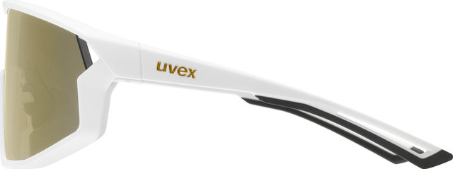 uvex Skyryse Glasses - white matte | mirror gold