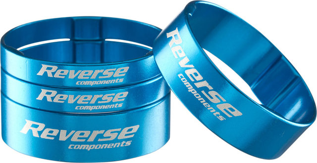 REVERSE Components Ultra-Light 1 1/8" Spacer Set - light blue
