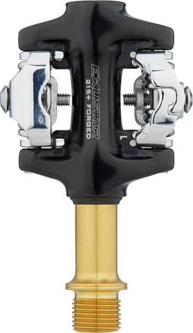 Exustar E-PM215Ti Titan Klickpedale - schwarz-gold/universal