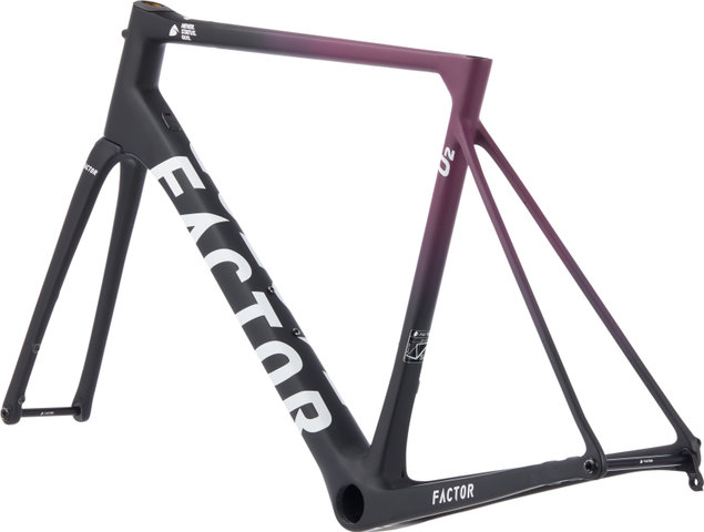 Factor Kit de Cadre en Carbone O2 Disc - midnight pink/56 cm