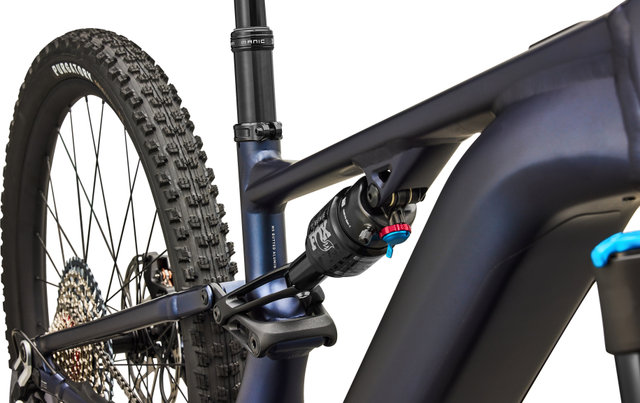 Specialized Turbo Levo R Comp Alloy E-Mountainbike - satin metallic deep marine-shadow silver | 140 mm | 160,0 mm | XS | 29" (VR), 27,5" (HR) | 44 mm