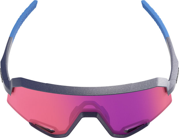 100% Lunettes de Sport Miroir Slendale - satin storm metallic | purple mirror